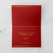 Chinees Nieuwjaar Paard 2026 HGC Feestdagen Kaart (Binnen)