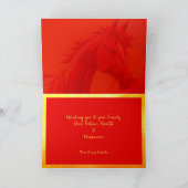 Chinees Nieuwjaar Paard 2026 HGC Kaart (Binnen)