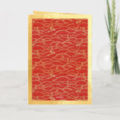 Chinees Nieuwjaar Paard 2026 met wensen VGC2 Feestdagen Kaart (Achterkant)