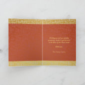 Chinees Nieuwjaar Paard 2026 met wensen VGC2 Feestdagen Kaart (Binnen)