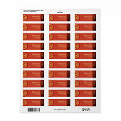 Chinees Nieuwjaar Paard 2026 RAL1b Etiket (Full Sheet)