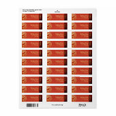 Chinees Nieuwjaar Paard 2026 RAL1b Etiket (Full Sheet)