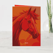 Chinees Nieuwjaar Paard 2026 VGC Kaart (Achterkant)