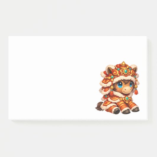 Chinees Nieuwjaar Paard 2026 Zodiac Post-it® Notes (Voorkant)