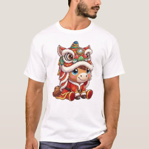 Chinees Nieuwjaar Paard 2026 Zodiac T-shirt