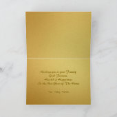 Chinees Nieuwjaar Paard Dubbele gouden papier-cut  Feestdagen Kaart (Binnen)