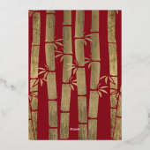 Chinees Nieuwjaar Paard Folie Feestdagenkaart (Achterkant)