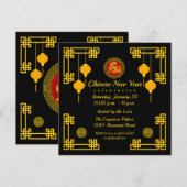 Chinees Nieuwjaar Paard Kaart (Voorkant / Achterkant)