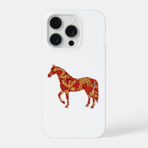 Chinees Nieuwjaar Paard met Draak Phoenix  iPhone 15 Pro Case