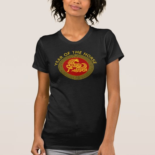 Chinees Nieuwjaar Paard T-shirt (Voorkant)