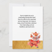 Chinees Nieuwjaar partij sparen de datum Kaart (Achterkant)