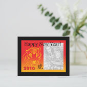 Chinees Nieuwjaar PhotoCard briefkaart (Staand voorkant)