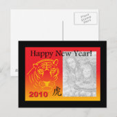 Chinees Nieuwjaar PhotoCard briefkaart (Voorkant / Achterkant)
