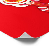 Chinees Nieuwjaar Poster, Lion Dance Wall Art Deco Poster (Hoek)