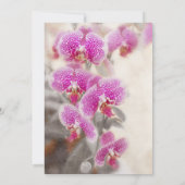 Chinees nieuwjaar Rat Floral roze orchidee Kaart (Achterkant)