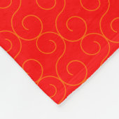 Chinees nieuwjaar - Red Lucky Fu-symbool Fleece Deken (Hoek)