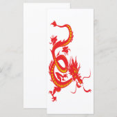 Chinees nieuwjaar rode draak (Voorkant / Achterkant)