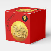 Chinees Nieuwjaar Rode Gouden Draak 2024 CFB Bedankdoosjes (Voorkant Zijde)