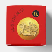 Chinees Nieuwjaar Rode Gouden Draak 2024 CFB Bedankdoosjes (Bovenkant)