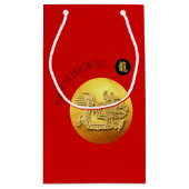 Chinees Nieuwjaar Rode Gouden Draak 2024 SGB Klein Cadeauzakje (Achterkant)