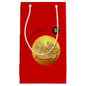 Chinees Nieuwjaar Rode Gouden Draak 2024 SGB Klein Cadeauzakje (Voorkant)