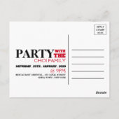 Chinees Nieuwjaar, Rode Lantaarns Uitnodiging (Achterkant)