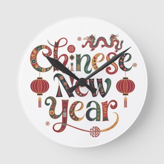 Chinees Nieuwjaar Ronde Klok (Voorkant)