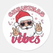 Chinees nieuwjaar ronde sticker (Voorkant)