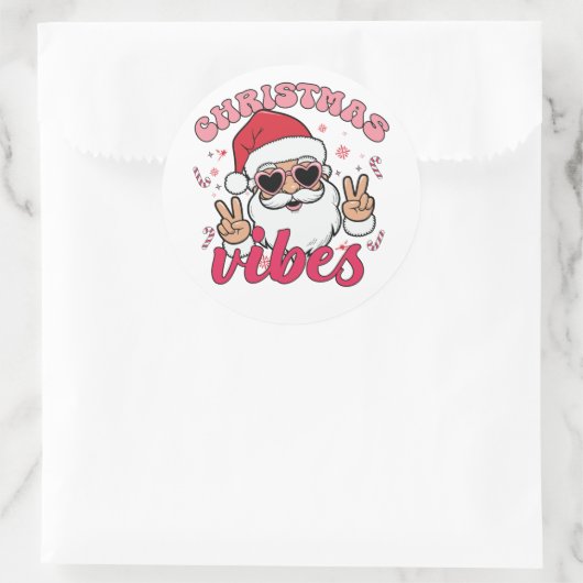 Chinees nieuwjaar ronde sticker (Tas)