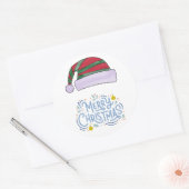 Chinees nieuwjaar ronde sticker (Envelop)