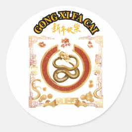 Chinees nieuwjaar ronde sticker