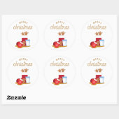 Chinees nieuwjaar ronde sticker (Vel)