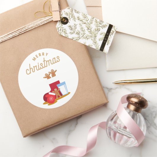 Chinees nieuwjaar ronde sticker (Geschenken)