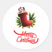 Chinees nieuwjaar ronde sticker (Voorkant)