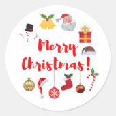 Chinees nieuwjaar ronde sticker (Voorkant)