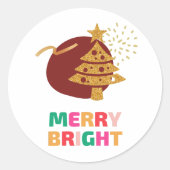 Chinees nieuwjaar ronde sticker (Voorkant)