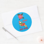 Chinees nieuwjaar ronde sticker (Envelop)