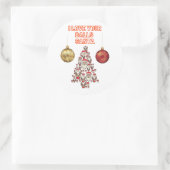 Chinees nieuwjaar ronde sticker (Tas)