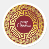 Chinees nieuwjaar ronde sticker (Voorkant)