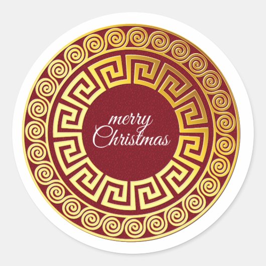 Chinees nieuwjaar ronde sticker (Voorkant)