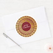 Chinees nieuwjaar ronde sticker (Envelop)