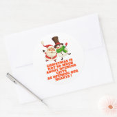 Chinees nieuwjaar ronde sticker (Envelop)