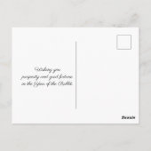 Chinees nieuwjaar rood en goud briefkaart (Achterkant)