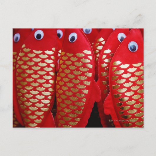 Chinees Nieuwjaar Rood papier vis Feestdagenkaart (Voorkant)