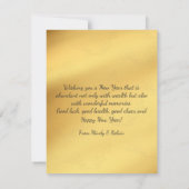 Chinees Nieuwjaar Rood Zwart & Gouden Tijger Symbo Kaart (Achterkant)