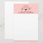 Chinees nieuwjaar roze roze roze roze briefpapier (Voorkant / Achterkant)