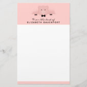 Chinees nieuwjaar roze roze roze roze briefpapier (Voorkant)