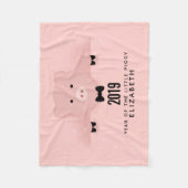 Chinees nieuwjaar roze roze roze roze fleece deken (Voorkant)