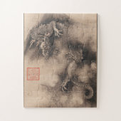 Chinees Nieuwjaar Schilderen Dragon verjaardagspuz Legpuzzel (Verticaal)