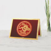 Chinees Nieuwjaar Slang 2025 met wensen HGC2 Kaart (Achterkant)